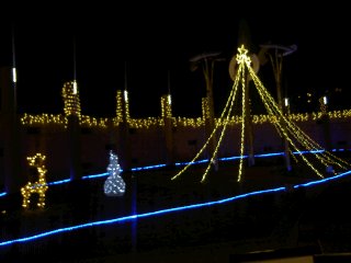 エントランスホールのクリスマス電飾