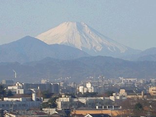 ベランダからくっきり見えた元日の富士山 2009.01.01