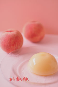桃と白桃ぜりい